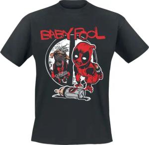 Deadpool - Marvel T-Shirt - Babypool - I Need A Drink - M bis XXL - für Männer - Größe XL - schwarz - Lizenzierter Fanartikel