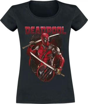 Deadpool - Marvel T-Shirt - 3 - Ready For Deadpool - S bis XL - für Damen - Größe S - schwarz - Lizenzierter Fanartikel