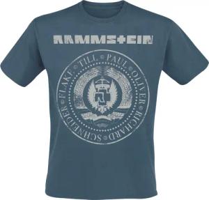 Rammstein T-Shirt - Est. 1994 - S bis XXL - für Männer - Größe M - blau  - Lizenziertes Merchandise!