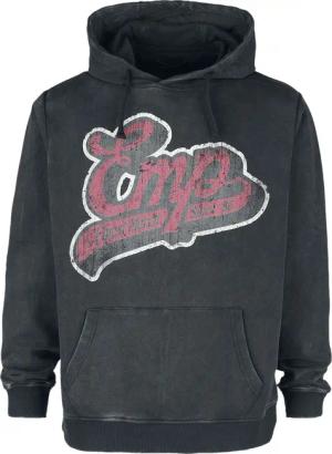 EMP Stage Collection Kapuzenpullover - Kapuzenpullover mit Vintage EMP- Logo - S bis L - für Männer - Größe S - schwarz