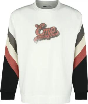 EMP Stage Collection Sweatshirt - Sweatshirt mit Oldschool EMP- Logo - S bis M - für Männer - Größe S - altweiß