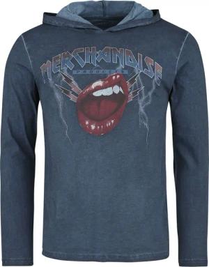 EMP Stage Collection Langarmshirt - T-Shirt With EMP Vintage Print - S - für Männer - Größe S - blau