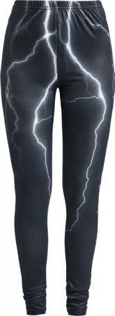 EMP Stage Collection Leggings - Leggings With Lightning Print - S bis L - für Damen - Größe S - schwarz