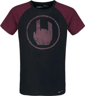 EMP Stage Collection T-Shirt - Schwarzes T-Shirt mit rotem Rockhand-Print - L bis 3XL - für Männer - Größe 3XL - schwarz