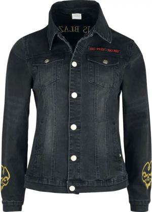 League Of Legends - Gaming Jeansjacke - Miss Fortune - No Prey No Pay - S bis XL - für Damen - Größe L - schwarz - EMP exklusives Merchandise!