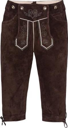 Kinder Trachtenlederhose dunkelbraun