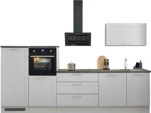 BASIC by Balculina Küchenzeile Marsi, Breite 320 cm, höhenverstellbare Füße, mit Soft-Close-Funktion