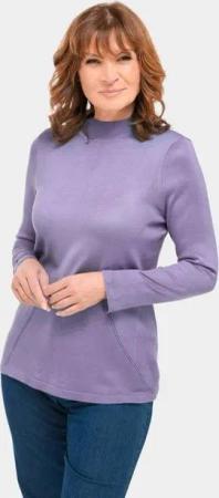 GOLDNER Strickpullover Unkomplizierter Stehbundpullover