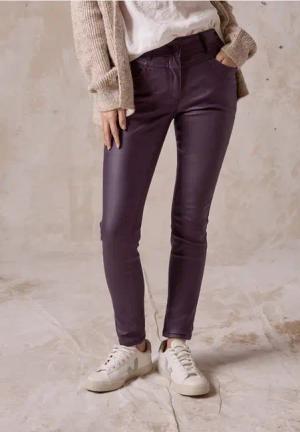 Cecil Damen Beschichtete Hose in Pink, Gr: 32
