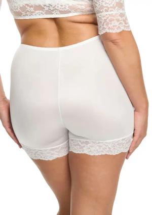 Dirndl-Longshort mit Spitze - weiß - Gr. 46 von Goldner Fashion