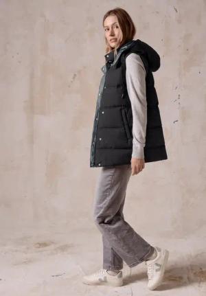 Cecil Damen Weste mit Kapuze in Schwarz, Gr: M