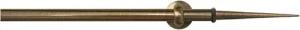 GARESA Gardinenstange ESPERANCA, Ø 16 mm, 2-läufig, Wunschmaßlänge, verschraubt, Metall, rustikale Vorhanggarnitur, verlängerbar, Endknopf Spitze, m. Ringe