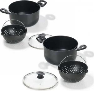 Genius Topf-Set Genius World´s Greatest Pot (6 Teile) Kochtopf-Set mit Siebeinsatz, Aluminium