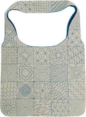 Le Bonheur des Dames Kreativset Le Bonheur des Dames Tasche Stickerei Stickpackung "Sashiko Tasche zu, (embroidery kit by Marussia)