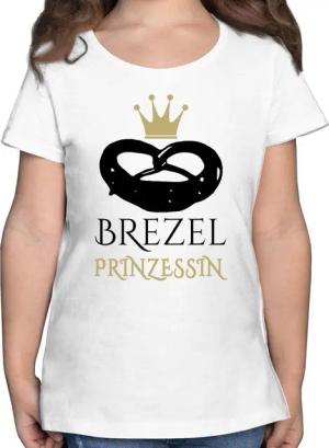 Shirtracer T-Shirt Brezel Prinzessin Mode für Oktoberfest Kinder Outfit