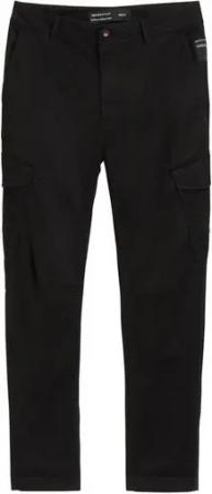 TOM TAILOR Denim Stoffhose Regular-Tapered Cargohose - Tapered Fit