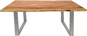 SIT Esstisch "Tops&Tables", mit Tischplatte aus Wildeiche, mit Baumkante wie gewachsen, Vintage