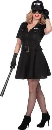 Wilbers Polizei-Kostüm Polizei FBI Kostüm Agent Verkleidung Karneval Cop Outfit Damen Party