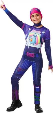 Rubie´s Kostüm Fortnite Brite Bomber, Das epische Outfit der Einhornkämpferin für Kinder und Jugendliche