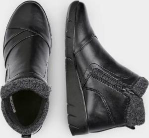 Halbstiefel mit Reißverschluss - schwarz - Gr. 38 von Goldner Fashion