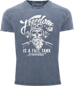Neverless Print-Shirt Cooles Angesagtes Herren T-Shirt Vintage Shirt Biker Spruch Motiv mit Print