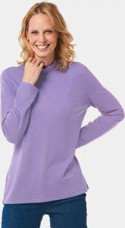 GOLDNER Langarmshirt Stehkragenshirt mit Langarm