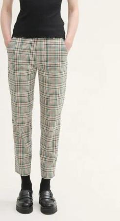 TOM TAILOR Denim 7/8-Hose Cigarette Hose mit Karomuster