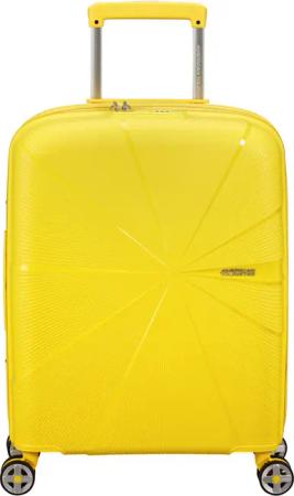 American Tourister StarVibe Handgepäck Trolley 55cm mit 4 Rollen, Erweiterbar + GRATIS HOTELGUTSCHEIN Electric Lemon