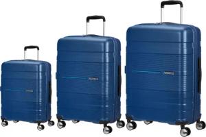 American Tourister Funstripe Trolley-Set 55/66/76cm mit 4 Rollen Navy