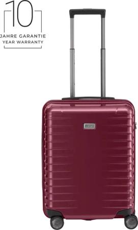 TITAN LITRON 4-Rollen Kabinentrolley 55 cm + Gratis Hotelgutschein Kirschrot