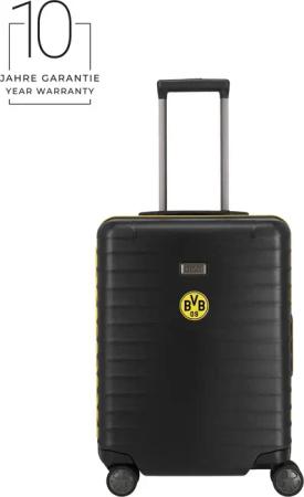 TITAN LITRON FRAME BVB-Edition 4-Rollen-Kabinentrolley 55 cm + Gratis Hotelgutschein Schwarz/gelb