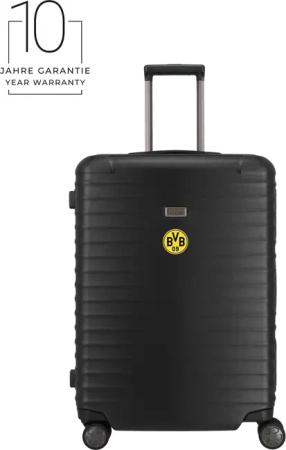 TITAN LITRON FRAME BVB-Edition 4-Rollen Trolley M 69cm + Gratis Hotelgutschein Schwarz/gelb