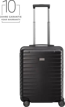 TITAN LITRON FRAME 4-Rollen Kabinentrolley 55 cm + Gratis Hotelgutschein Schwarz