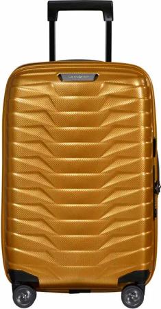 Samsonite Proxis Trolley mit 4 Rollen erweiterbar 55cm (23/26cm) + GRATIS HOTELGUTSCHEIN Honey Gold