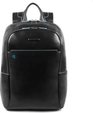 Piquadro Blue Square Großer Laptoprucksack mit 15,6" Notebookfach Schwarz