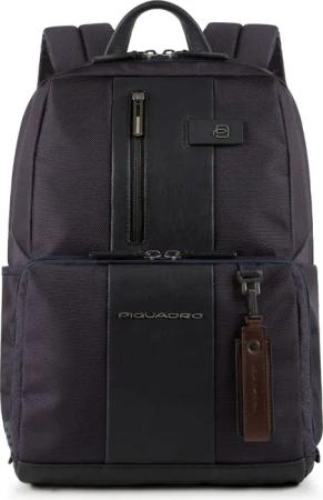Piquadro Brief Laptoprucksack 14" blau