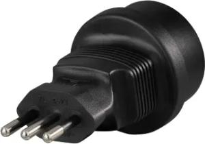 Hama Reiseadapter Reisestecker Italien, für Schutzkontakt-, Euro- und Konturenstecker