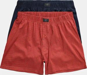 2er-Pack Boxershorts, Große Größen, Herren, rot, Größe: XXL, Baumwolle, JP1880
