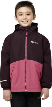 Jack Wolfskin Iceland 3in1 Jacket Kids 3-in-1 Jacke Kinder 92 purple,pink boysenberry/pink
