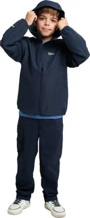 Jack Wolfskin Flaze Jacket Kids Regenjacke Kinder 92 blue night blue