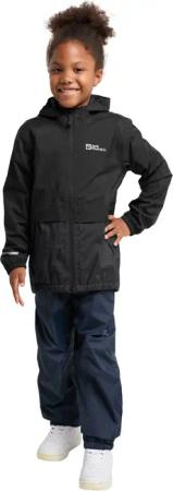 Jack Wolfskin Rainy Days 2L Jacket Kids Regenjacke Kinder 92 black granite black