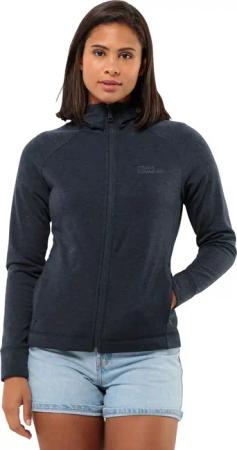 Jack Wolfskin Waldsee Hooded Jacket Women Fleecejacke Damen XS blue night blue