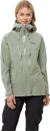 Jack Wolfskin Kammweg 3L Jacket Women Regenjacke Damen XL green mint leaf