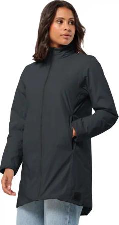 Jack Wolfskin Textor Coat Women Wasserdichter Mantel Damen S grey,black Phantom