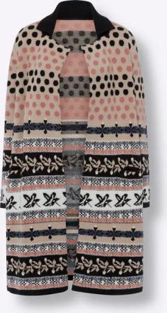 Jacquardstrickjacke