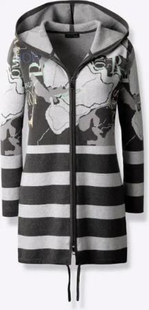 Jacquardstrickjacke