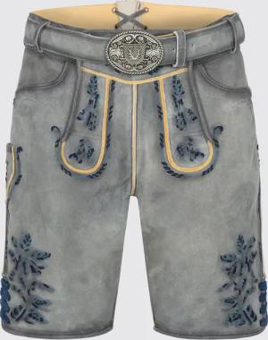 Lederhose Larry mit Gürtel