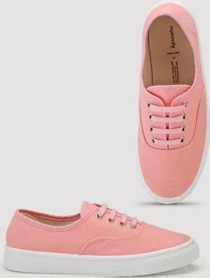 hessnatur Damen Sneaker Canvas - rosa - Größe 40