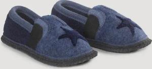 hessnatur Kinderschuhe Hausschuhe aus Schurwolle - blau - Größe 29