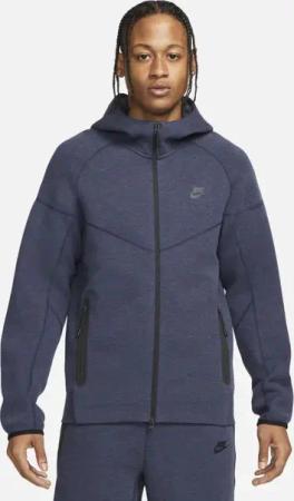 Nike Tech Fleece Herren Kapuzenpullover - Blau - Größe: M - Baumwollgewebe - Foot Locker